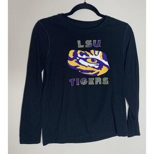 Gen2 Youth LSU Tigers Long Sleeve Performance Shirt Black Size 10/12